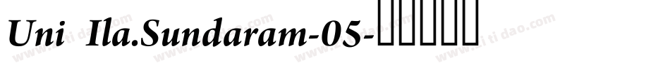 Uni Ila.Sundaram-05字体转换